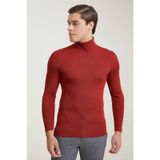 Twn Slim Fit Kiremit Rib Örgü Kazak