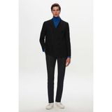 Twn Slim Fit Siyah Gabardin Kumaş Ceket 9EC04S206488M - 6 Drop