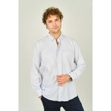 Two Hands Erkek Kareli Çift Cep Detaylı Uzun Kollu Pamuklu Gömlek 2144 Lacivert - XL