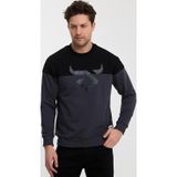 Twobull Helsinki Siyah Füme Erkek Sweatshirt
