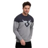 TWOBULL HELSINKI Sweatshirt Erkek FÜME/TAŞ S
