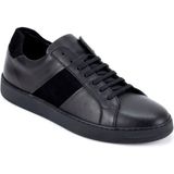 TwoEgoist twoegoist Deri Erkek Günlük Ayakkabı Sneakers - Siyah