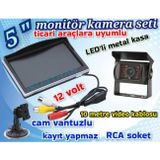 Twogo 1 ADET LEDLİ METAL KASA KAMERA VE 5 İNÇ EKRAN 12 VOLT KAYIT YAPMAZ