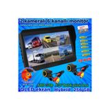 Twogo 2 ADET 4X3 CM. AHD 720p 170 DERECE BALIK GÖZÜ KAMERA 10 İNÇ 6 KANALLI QLED EKRAN 12 V 256 GB
