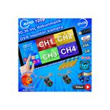 Twogo 2 ADET BALIK GÖZÜ LENS AHD 720P 170'' KELEBEK KAMERA DVR DOKUNMATİK EKRAN VİDEO MÜZİK 12 VOLT
