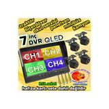 Twogo 4 ADET 4X3 CM. AHD 720P 170 DERECE BALIK GÖZÜ LENS KAMERA 7 İNÇ 256 GB QLED DVR MONİTÖR SETİ 12 V