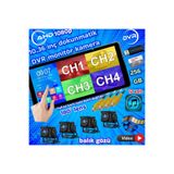 Twogo 4 ADET AHD 180 DERECE KAMERA DVR VİDEO MÜZİK DOKUNMATİK MONİTÖR 12 V