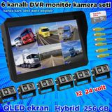 Twogo 6 ADET IR LEDLİ METAL KASA KAMERA QLED 10'' DVR MONİTÖR 12-24 V 256 GB