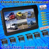 Twogo 6 KANALLI 10'' HYBRİD DVR MONİTÖR VE 6 ADET METAL KASA BUS KAMERA SETİ 12-24 V 256 GB