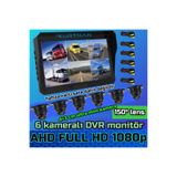 Twogo 6 KANALLI DVR MONİTÖR VE 6 ADET 1080 P AHD 150'' ULTRA MİNİ KAMERA SETİ 12 V 256 GB