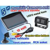 Twogo KAYITSIZ 5 İNÇ MONİTÖR VE METAL KASA LEDLİ KAMERA 12 VOLT