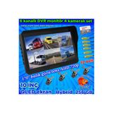 Twogo LEDSİZ 4 ADET AHD 720P BALIK GÖZÜ KELEBEK KAMERA 6 KANALLI 10 İNÇ QLED EKRAN 256 GB 12 VOLT