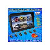 Twogo LEDSİZ 6 ADET AHD 720P BALIK GÖZÜ KELEBEK KAMERA 6 KANALLI 10'' HYBRİD DVR MONİTÖR 12 V 256 GB