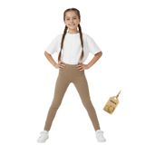 TWOO KİDS Kız Çocuk Tayt - Mevsimlik Pamuklu Terletmeyen Rahat Kız Çocuk Likralı Mocha Uzun Tayt