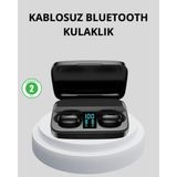 Tws Bluetooth Kulaklık 1800MAH Şarj Kutulu Dijital Ekranlı - --