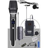 TX-102EY Şarjlı El Yaka Headset Kablosuz Mikrofon Seti Uhf