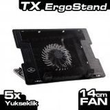 Tx Ergostand 14 cm Led Fan 5 cm Yükseklik 2 USB'li Notebook Soğutucu Stand