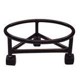 TXGJWRA Süs Tabanı Metal Bitki Caddy Saksı Bitki Standı Tekerlekli Bitki Dolly Tutucu Kilitli Yuvarlak Saksı Rafı Silindirlerde Ekici Arabası 11In,