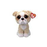 TY Bulldog Pooch 15 cm Peluş Oyuncak, Beige, Unisex