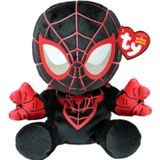 Ty Floppy - Marvel Koleksiyonu, Miles Morales, Örümcek Adam, Yumuşak Pelüş Oyuncak, Koleksiyon, Büyükler ve Küçük Çocuklar İçin Hediye Fikri - 20 cm - T44006