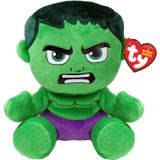 TY Hulk Marvel Avengers Beanie Babies Regular, Lisanslı Beanie Bebek Yumuşak Peluş Oyuncak, Koleksiyon Parçası Pelüş Oyuncak