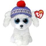 Ty T37299 Beanie Boo Noel köpeği pelüş oyuncak, beyaz/gösterişli bahçe, küçük