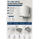 TY Tech TP-Link Deco X10 X20 X50 X55 X60 Uyumlu Duvar Standı - Mesh Montaj Askı Aparatı