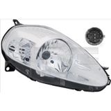 Tyc Fiat Grande Punto Ön Far Elektrikli Motorlu Nikelaj Mor Soket Uyumlu Sağ 2008- 2009 (Oem No: 518409