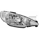 Tyc Peugeot 206 Ön Far Elektrikli Sol 2002- (Oem No: 6204S9)