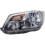 Tyc Volkswagen Caddy Ön Far Elektrikli Motorlu Sıyah Tek Reflektör Sol 2011-2014 (Oem No: 2K5941005C)