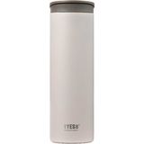 Tyeso 500 ml Krem Flat Vakumlu Paslanmaz Çelik Taşıma Saplı Termos