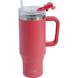 Tyeso 900 ml Kırmızı Qq Sızdırmaz Pipetli Çift Duvarlı Vakumlu Termos
