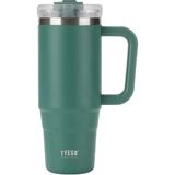 Tyeso 900 ml Yeşil Qq Sızdırmaz Pipetli Çift Duvarlı Vakumlu Termos