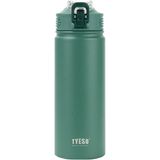 Tyeso Active Color Vakumlu Paslanmaz Çelik Gizli Pipetli 600 ml Yeşil Termos