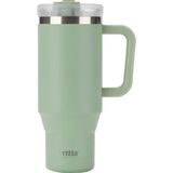 Tyeso Qq 1200 ML Açık Yeşil Sızdırmaz Pipetli Çift Duvarlı Vakumlu Termos