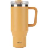 Tyeso Qq Termos Sızdırmaz Pipetli Çift Duvarlı Vakumlu 1200ML - 1,2 lt - Sarı