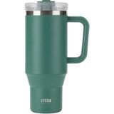 Tyeso Qq Termos Sızdırmaz Pipetli Çift Duvarlı Vakumlu 1200ML - 1,2 lt - Yeşil