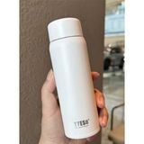 TYESO Termos Sıcak ve Soğuk İçecek Su Termosu, Paslanmaz Çelik, Hafif, İnce, Taşıması Kolay, Kahve Bardağı, 200ml (Sahra Beji)