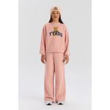Tyess Bg Store Kız Bebek Uzun Kol Pudra Sweatshirt Standart Cep ile Rahat Kullanım İçin Tasarlandı - 6 Yaş