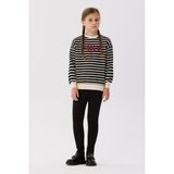 Tyess BG Store Kız Çocuk Çizgili Sweatshirt