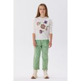 Tyess Bg Store Kız Çocuk Ekru T-Shirt - 4 Yaş