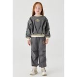 Tyess Kız Çocuk Antrasit Sweatshirt - 10 Yaş