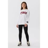 Tyess Kız Çocuk Beyaz Sweatshirt - 8 Yaş