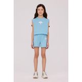Tyess Kız Çocuk Mavi Sweatshirt - 4 Yaş