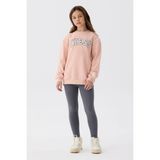 Tyess Kız Çocuk Pembe Sweatshirt - 4 Yaş