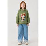 Tyess Kız Çocuk Yeşil Sweatshirt - 12 - 13 Yaş