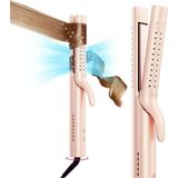 Tymo Airflow 2'si 1 Arada Düzleştirici ve Maşa, Iyon Teknolojili, 360° Soğuk Hava Üflemeli, 32 mm - Pembe