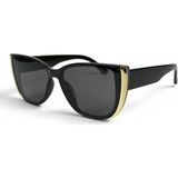 Tyn Store Ivory Kadın Kedi Gözü Siyah Çerçeve Füme Camlı Güneş Gözlüğü UV400