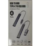 Typ-C Usb Hub 4Lü Metal 2,0
