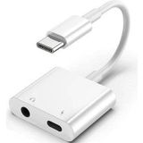 Type-C 2-in-1 Dönüştürücü, Type-C Portlu Cihazlarla Uyumlu, Kulaklık Jakı ve Şarj Özelliği, Type-C'den 3.5mm Aux Jakına